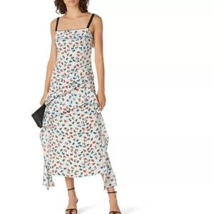 New! Jason Wu White Printed Dress Size 6